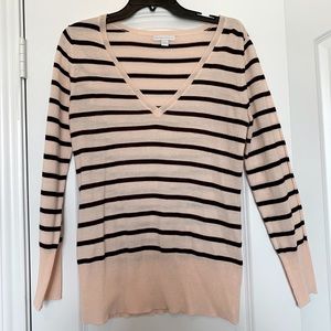 NY&C Striped V-neck sweater